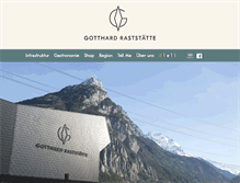 Tablet Screenshot of gotthardraststaette.ch